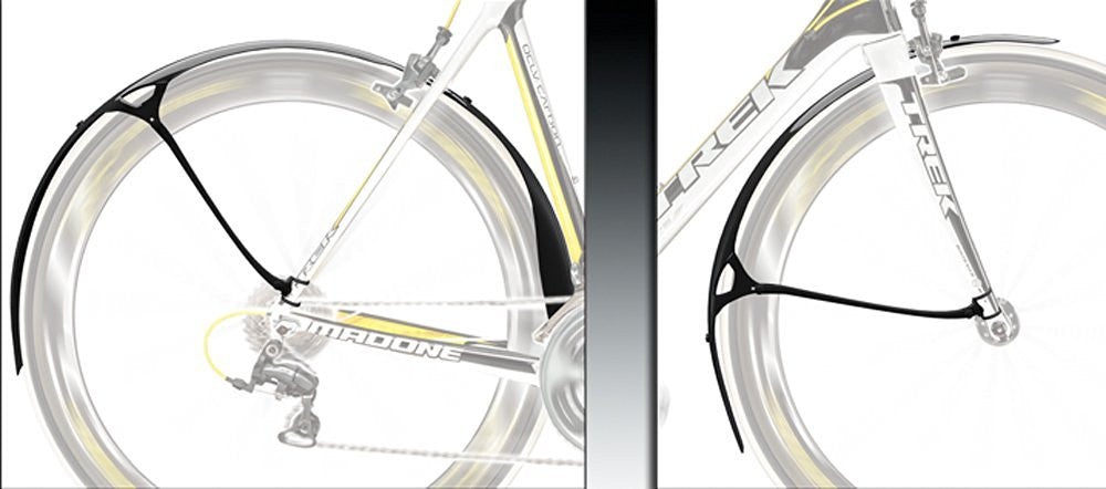 NEW Crud Roadracer MK2 Racing Road Bike Fenders: Full Coverage, 23-25mm Tires, Pair (F/R)