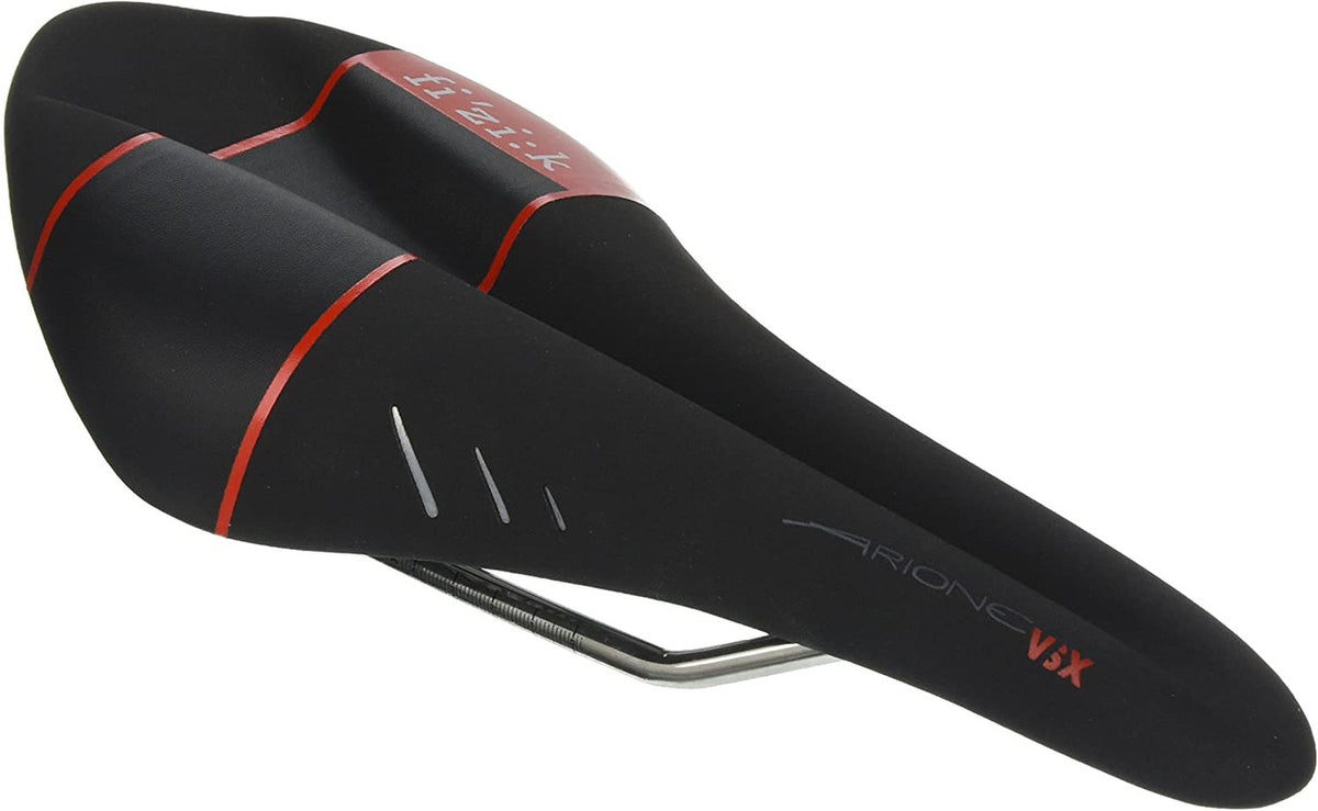 Fi'zi:k Arione VSX Saddle: K:ium Rails - Black / Red (NEW)
