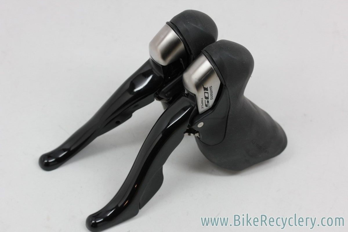 Shimano 105 ST-5703/5700 10-Speed STI Shifters: Triple or Double (New Take-Off)