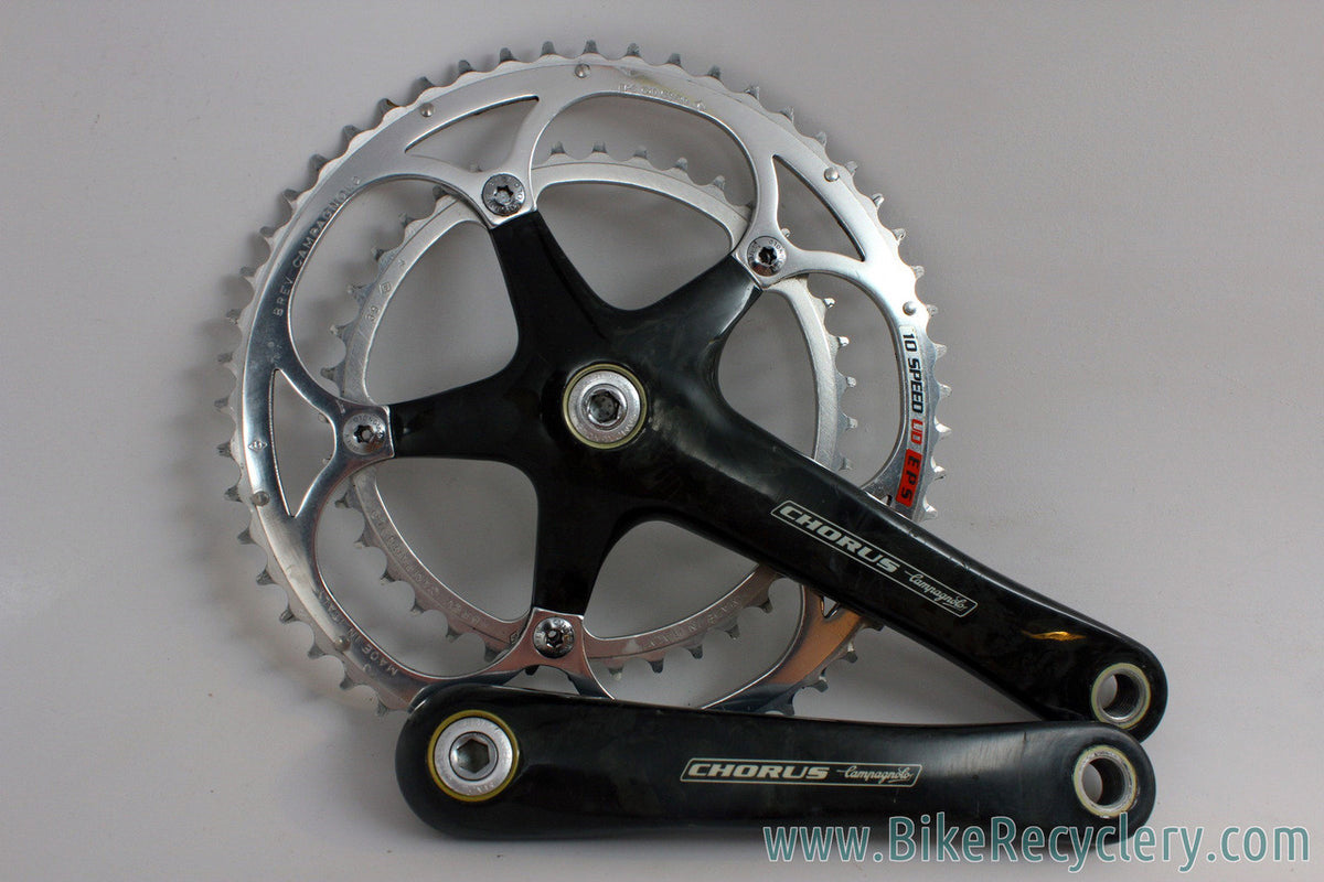 Campagnolo Chorus CARBON Square Taper 10 Speed Crankset: 175mm - 53/39T - EXC+