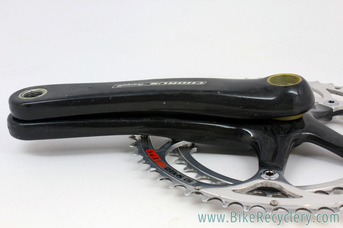 Campagnolo Chorus CARBON Square Taper 10 Speed Crankset: 175mm - 53/39T - EXC+