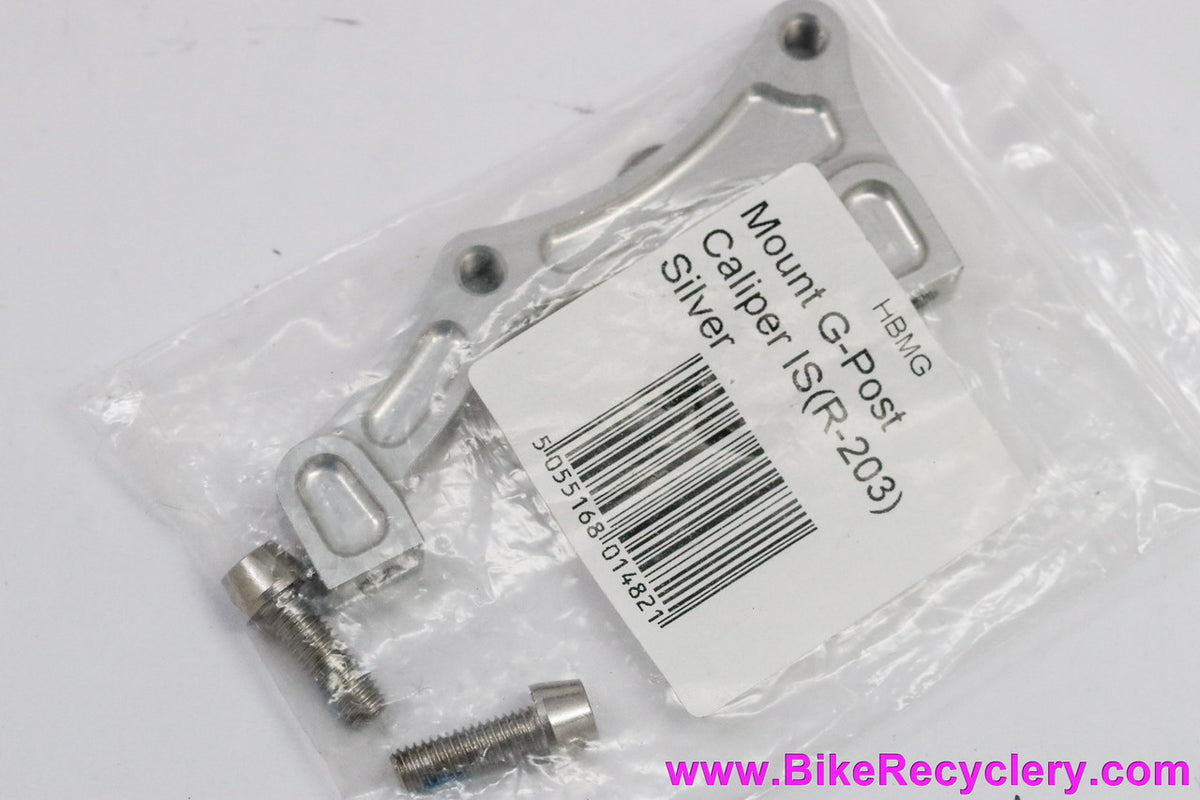 Hope Disc Brake Adapter: G - 203mm Rear Post Mount IS - Silver (NEW)