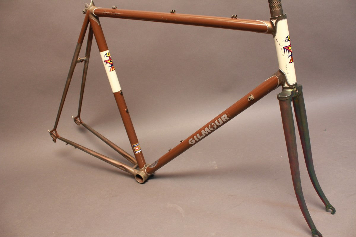 1974 Andy Gilmour Frame/Fork: Gilmour's 244th Frame Ever! Nickel Plated Fork/Lugs - 56cm
