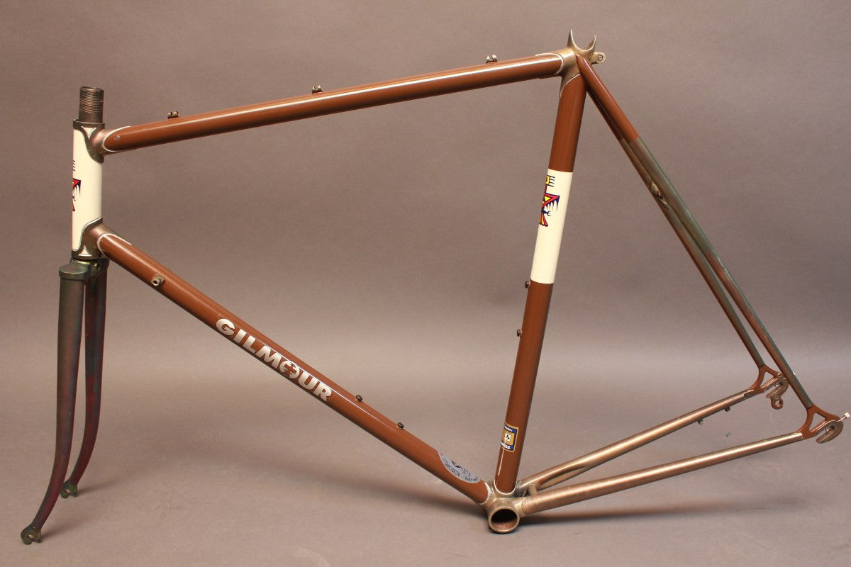 1974 Andy Gilmour Frame/Fork: Gilmour's 244th Frame Ever! Nickel Plated Fork/Lugs - 56cm