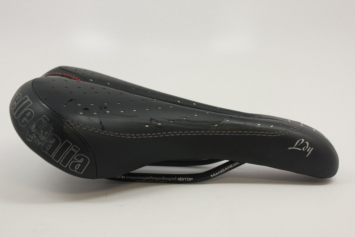 Selle Italia Ldy Gel Flow Women's Specific Saddle: Black Large Cut-Out