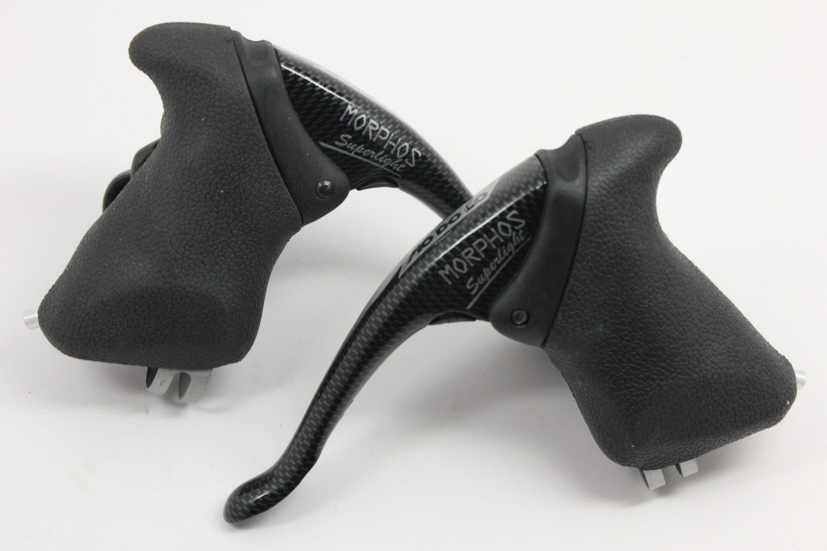 NOS Modolo Morphos 3X Carbon Ergo/STI Shifters: Compatible with 7/8/9sp Shimano, 8/9sp Campy, 5/6sp Indexed