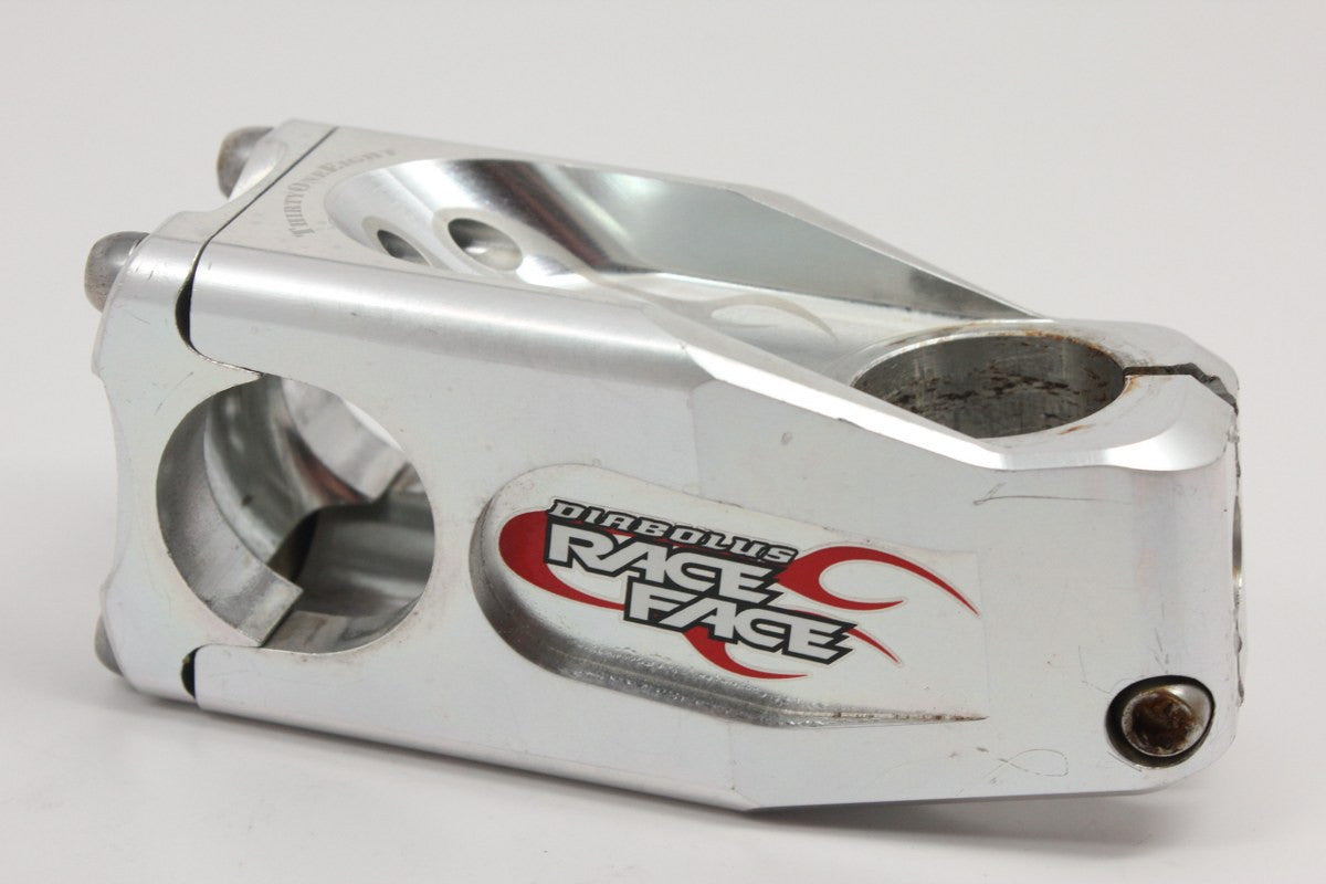 Race Face Diabolus DH Threadless Stem: 70mm x 1 1/8", Silver