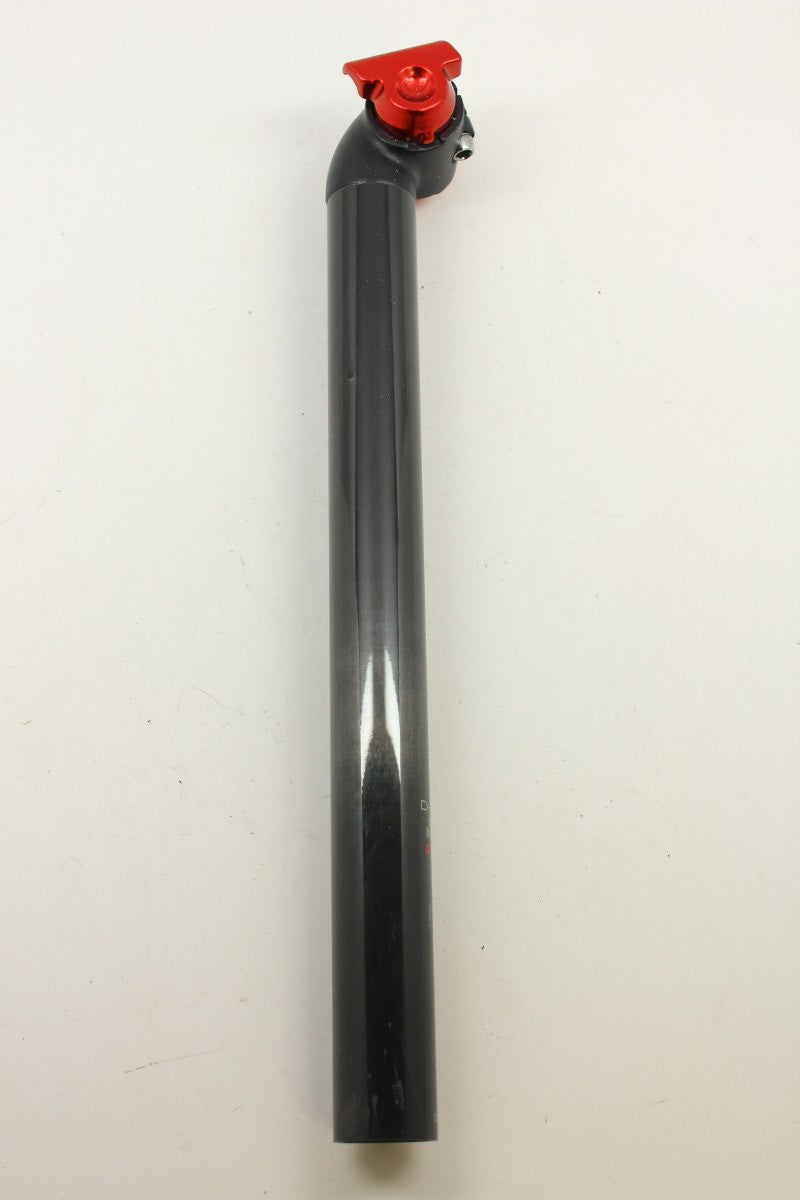 NEW Carbon Seatpost: 31.6mm, Black w/ Red Clamp
