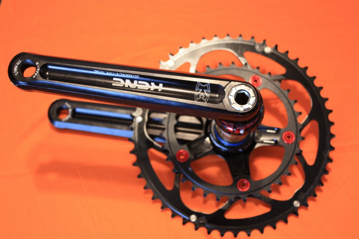 NEW KCNC Silverbone Compact Road Crank: 172.5mm 50/34t Black