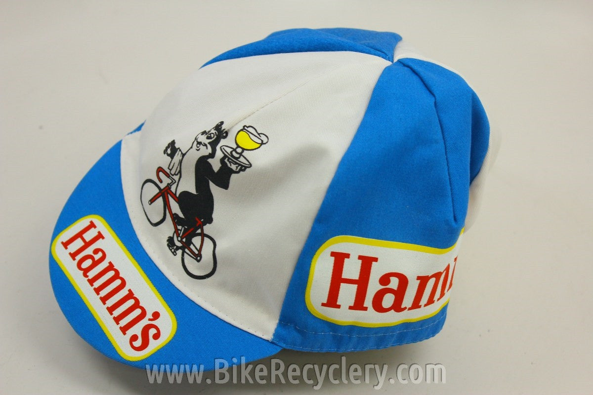 NOS Vintage Hamms Beer Cycling Cap: Hipsters Dream Hat