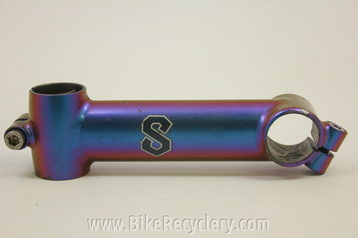 Custom Serotta Threadless Stem: Chameleon Paint 1" 120mm x 26.0mm Purple Green Red
