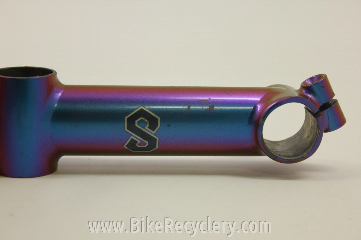 Custom Serotta Threadless Stem: Chameleon Paint 1" 120mm x 26.0mm Purple Green Red