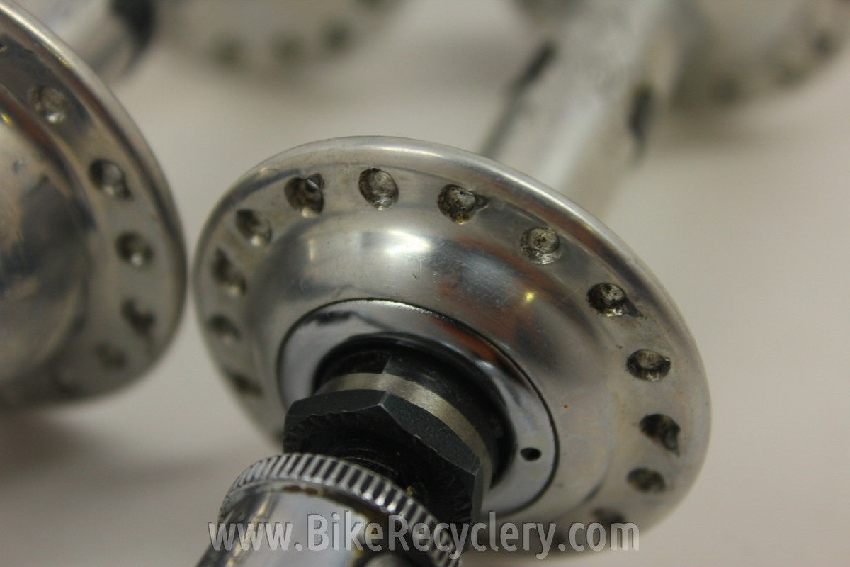 Campagnolo Nuovo Record Hubset: Small Flange, 36H, W/ Flat Skewers Near MINT