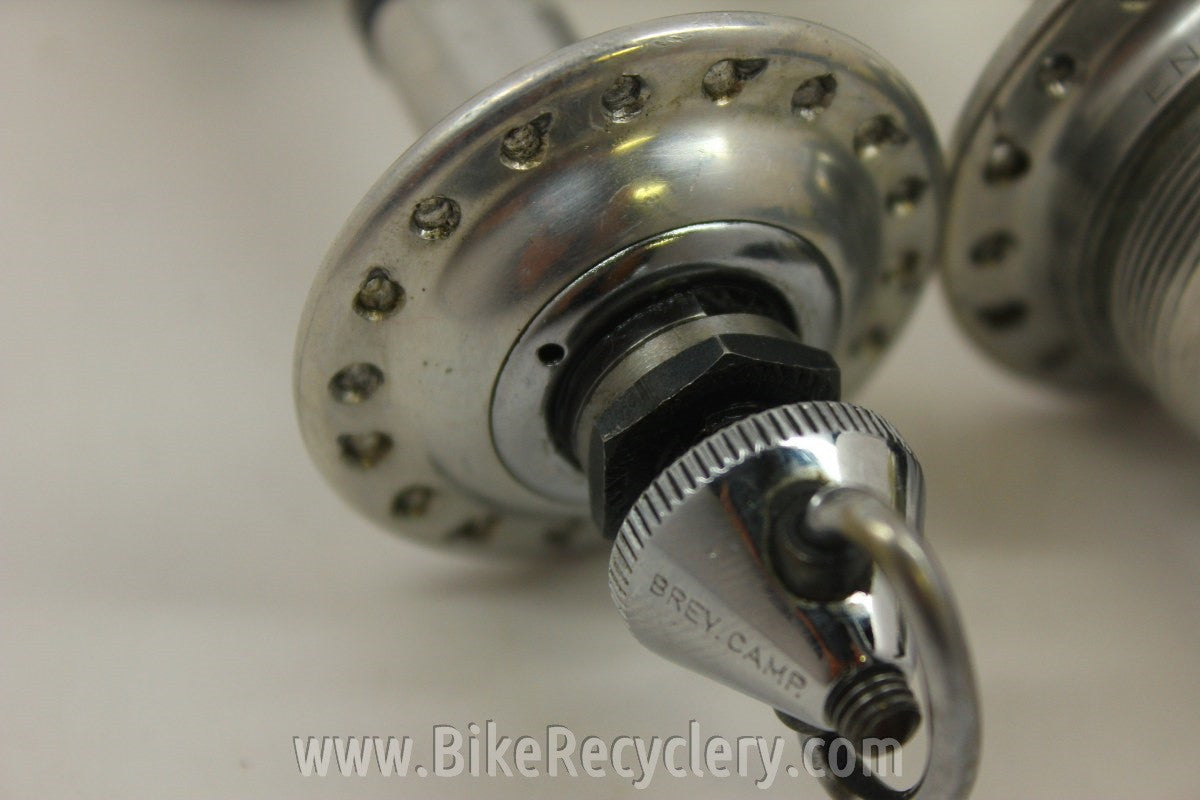 Campagnolo Nuovo Record Hubset: Small Flange, 36H, W/ Flat Skewers Near MINT
