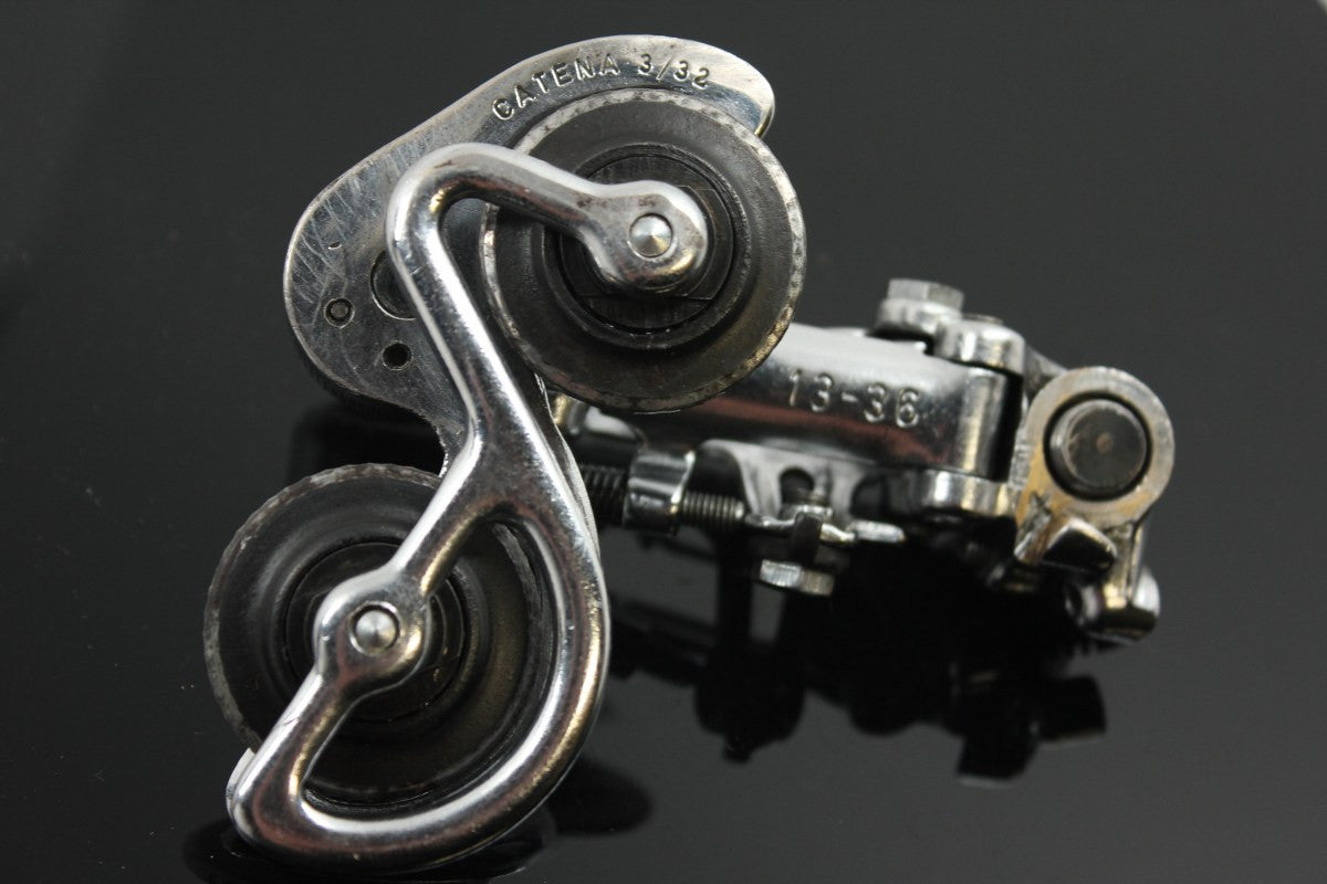 1st GEN 1963 Campagnolo Record Rear Derailleur Steel Bearing Pulleys Model 1020 Steel-plated Bronze RARE & MINT