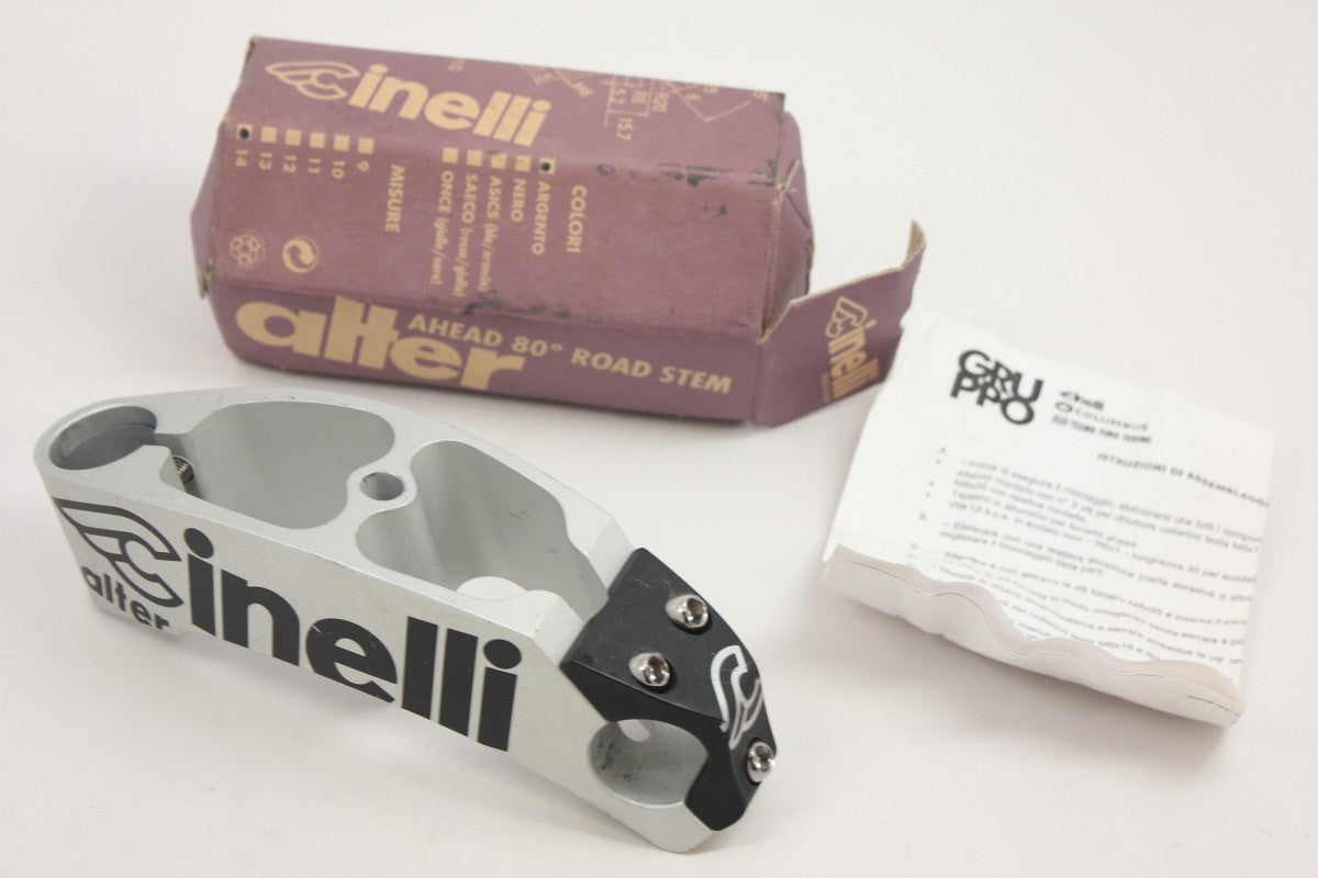 Cinelli Alter Stem: 140mm, 25.4mm, 1" Silver USED