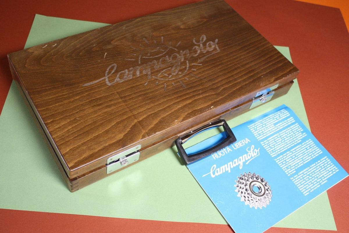 Campagnolo Freewheel Tool Kit: Wooden Box, Includes 13-23t Freewheel NOS