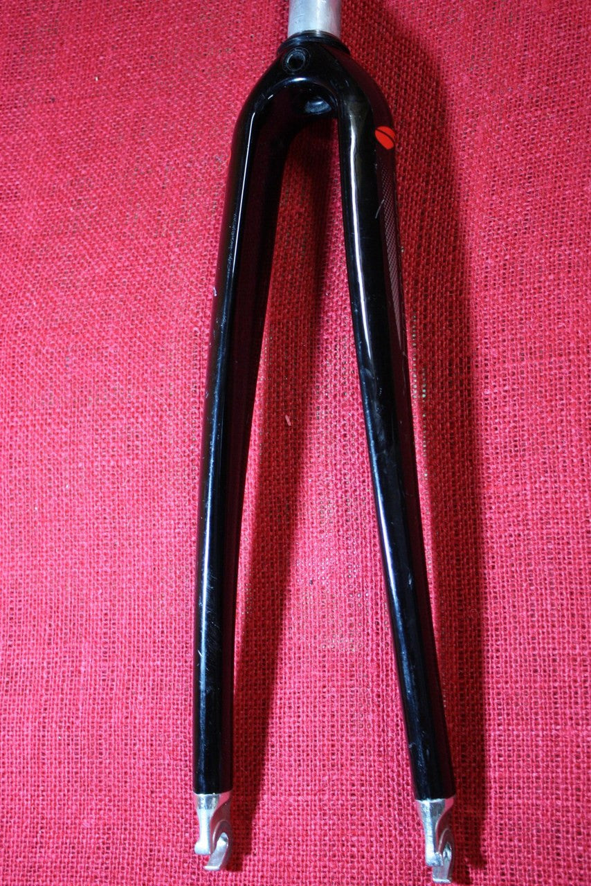 Icon Air Rail Carbon Threaded Fork: 1" Road, Black