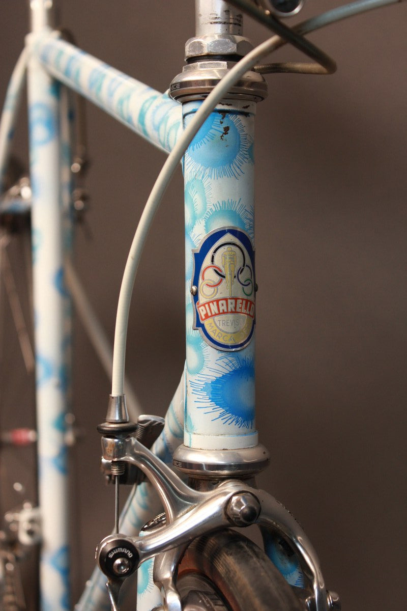 1980's Pinarello Road Bike w/Columbus Air Shaped Tubing: Prototype or Show Bike? 57cm Unique Paint