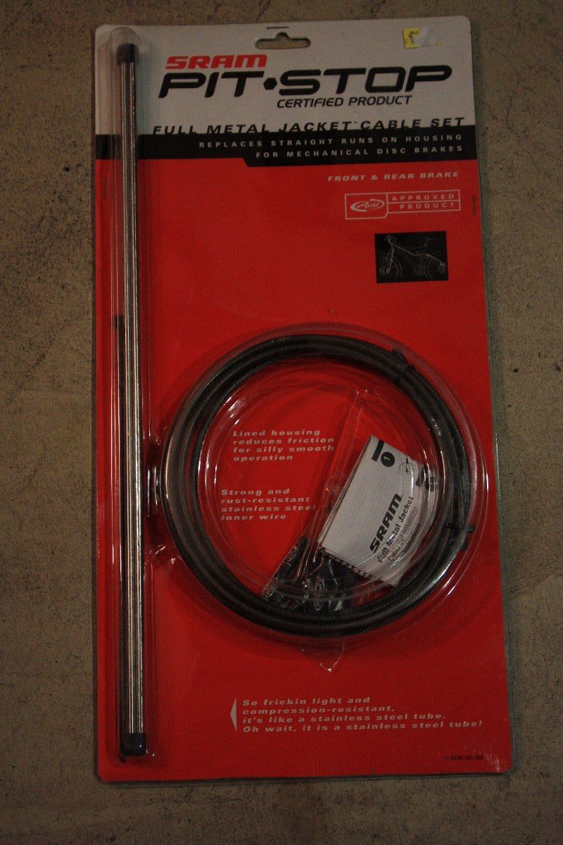 Sram Pit Stop Full Metal Jacket Road Brake Cable & Housing Set