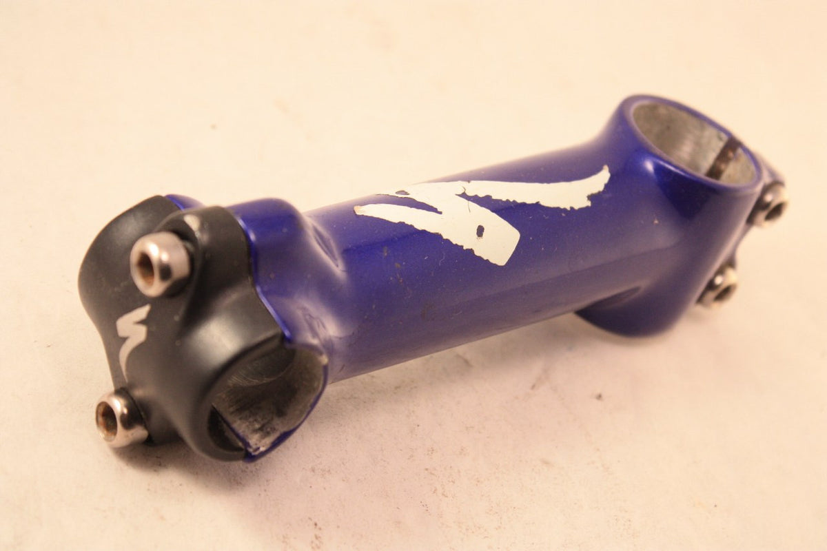 1990's Specialized Threadless Stem: Blue/White/Black, 120mm 25.4, 1 1/8"