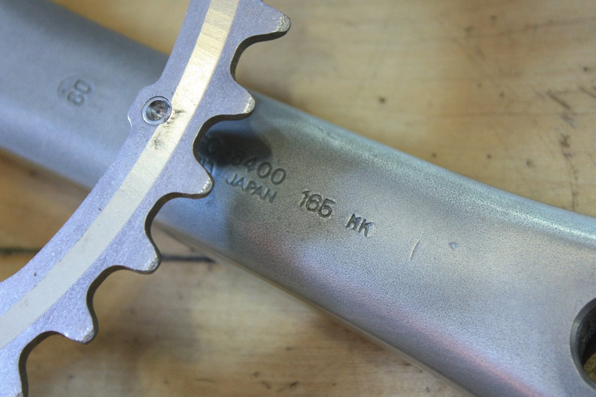 NOS Shimano 600 FC-6400 Crank: Tri Color, BioPace 52t, 165mm