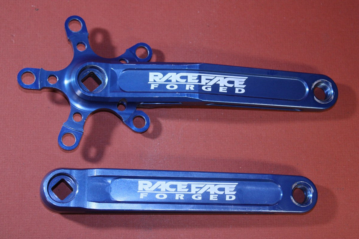 Race Face Turbine LP Crank Arms: Anodized Blue! 94/58, 175mm