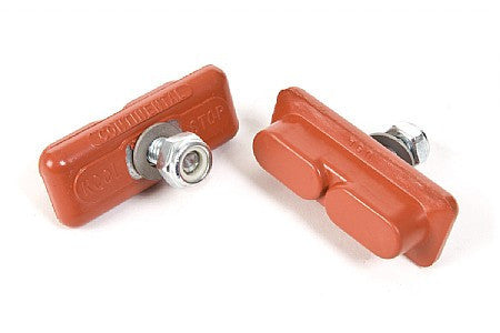 Kool Stop Continental Brake Pads: Salmon - For Classic Urban Bikes & Skyway Tuff ACS (pair, 2 pads)