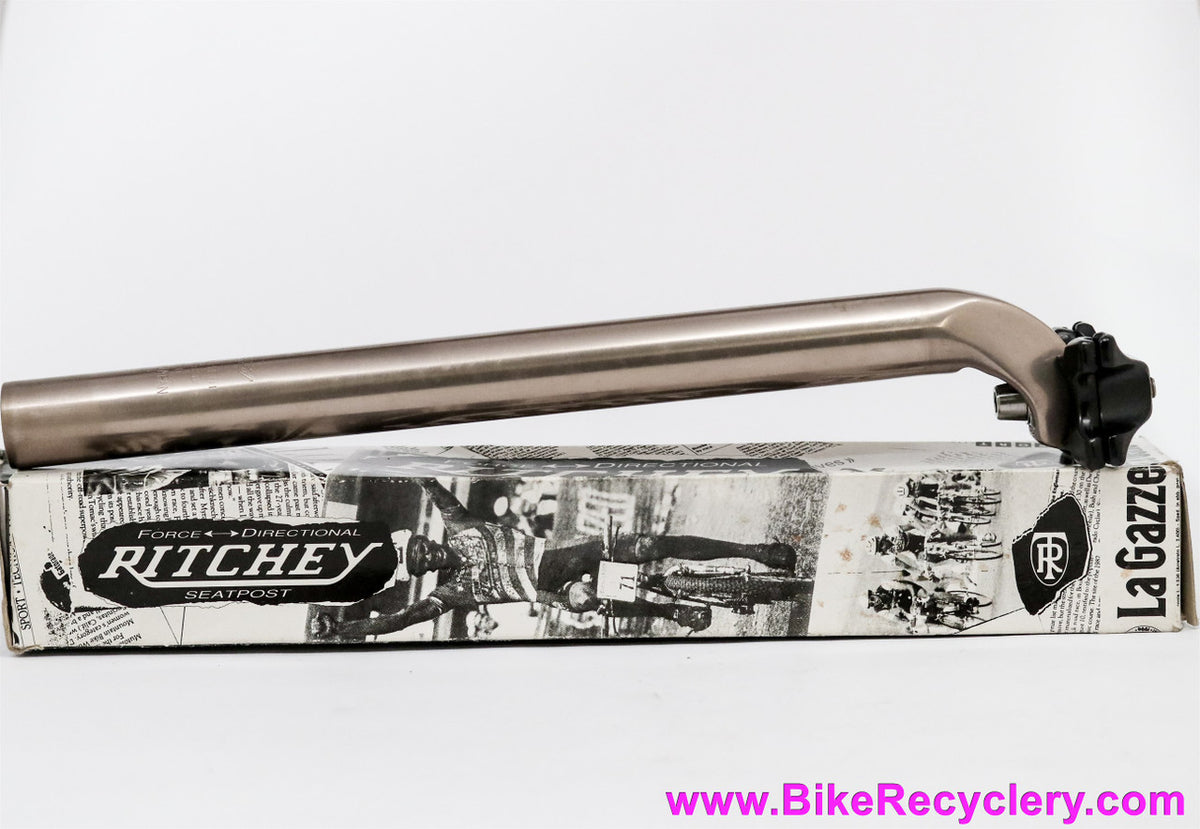 NIB/NOS Ritchey W.C.S Pro Seatpost: RARE Champagne/Platinum! 27.0mm x 330mm - Nitto - 1991-1997 Vintage -