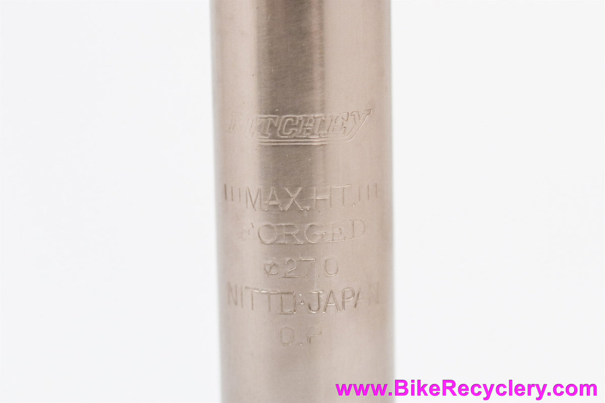 NIB/NOS Ritchey W.C.S Pro Seatpost: RARE Champagne/Platinum! 27.0mm x 330mm - Nitto - 1991-1997 Vintage -