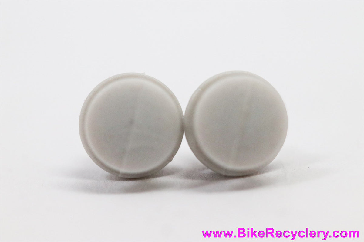 NIB/NOS Campagnolo C-Record Brake Lever Hood Plugs for Aero Routing: White (Pair)