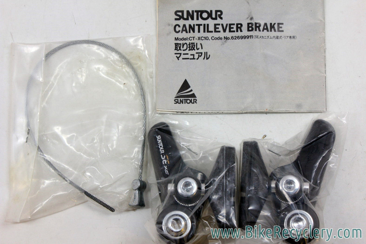 NIB Suntour SE XC Cantilever Brake: Pedersen Self Energizing - Black - Straddle Cable