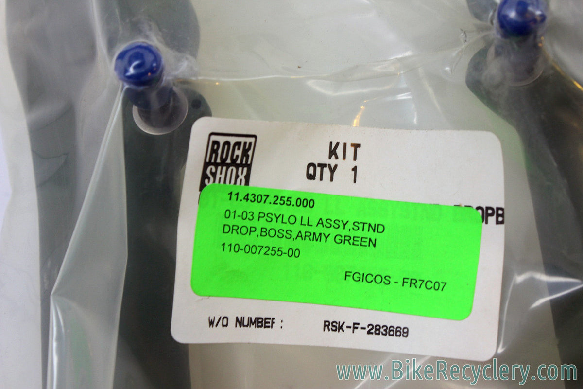 NOS/NIB Rockshox Psylo Fork Lowers: 26" - Seals/Wipers - (3 configurations) ARMY GREEN