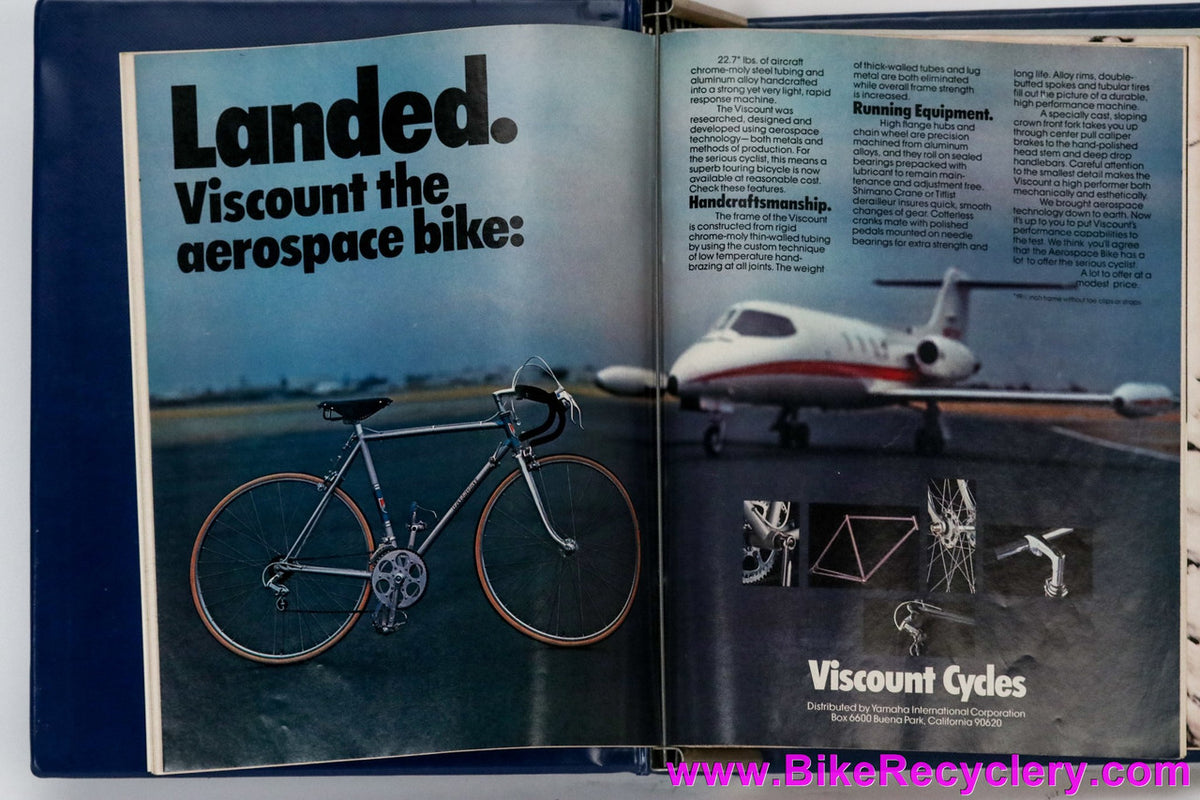 1975 Bicycling Magazine Set in Collector's Binder! 12 Issues (Near Mint+)