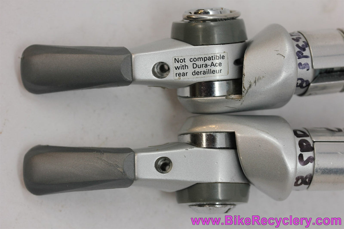 Shimano 600/Ultegra SL-BS64 Bar End Shifters: 8 Speed x 2/3 (EXC+)