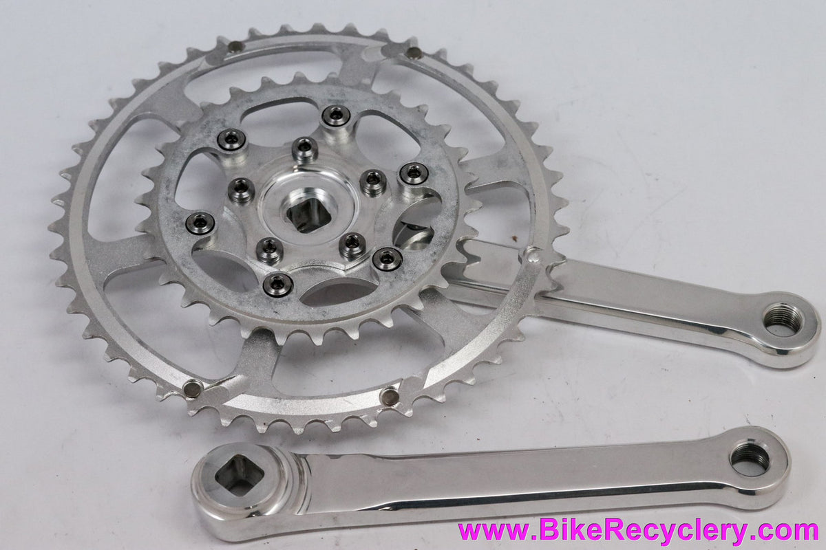 Velo Orange New Rando MKII Grand Cru 50.4mm Compact Double Crankset: 175mm - 46/30t (New but installed on BB)