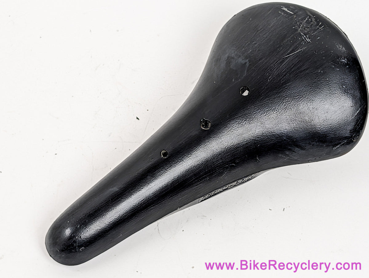 Selle Italia Gran Prix Plastic Saddle: Black Uncovered - 1960's (EXC)