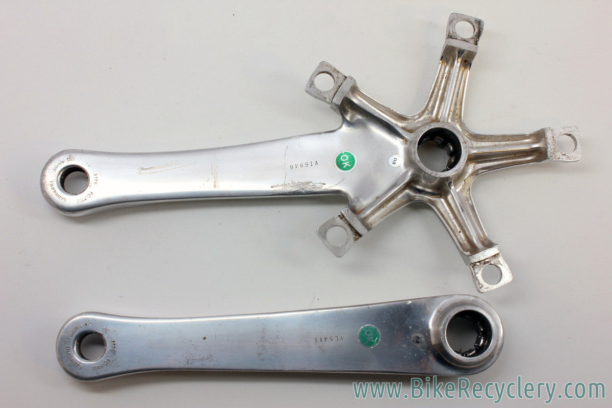 Shimano Dura Ace 9 Speed Crank Arms: FC-7700 - 177.5mm - 130mm BCD - Polished