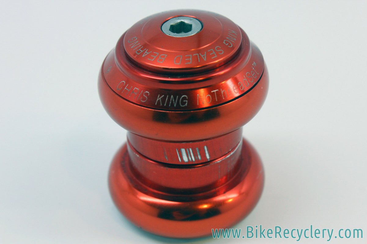 Vintage 1990's Chris King 1" NoThreadSet Threadless Headset: Red - No Logo -
