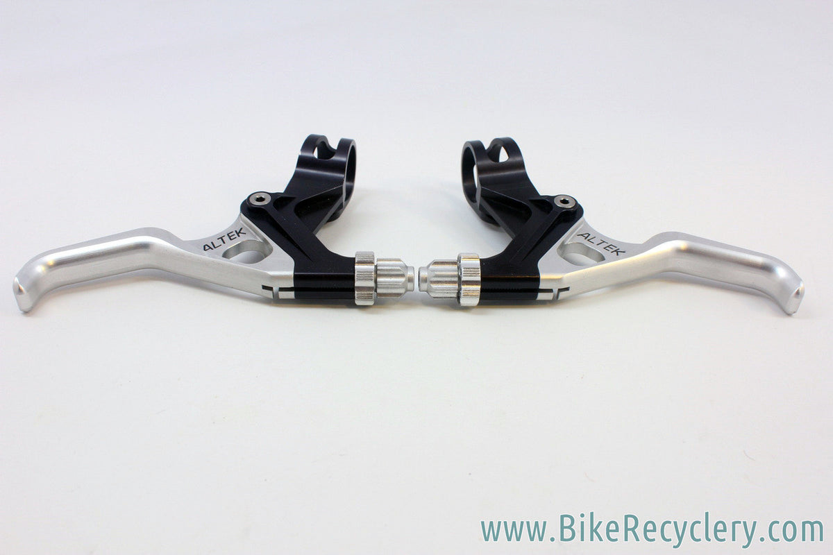 NOS 1990's Altek Sharktooth BL-25 Brake Levers: Black / Silver