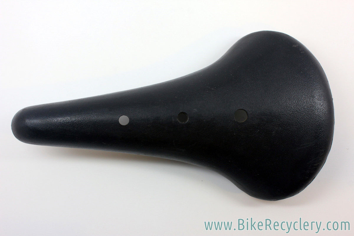 Early Cinelli Unicanitor MOD 50 Plastic Saddle: NO Cinelli Logo - Not Perforated - Foil Decal - RARE (EXC)