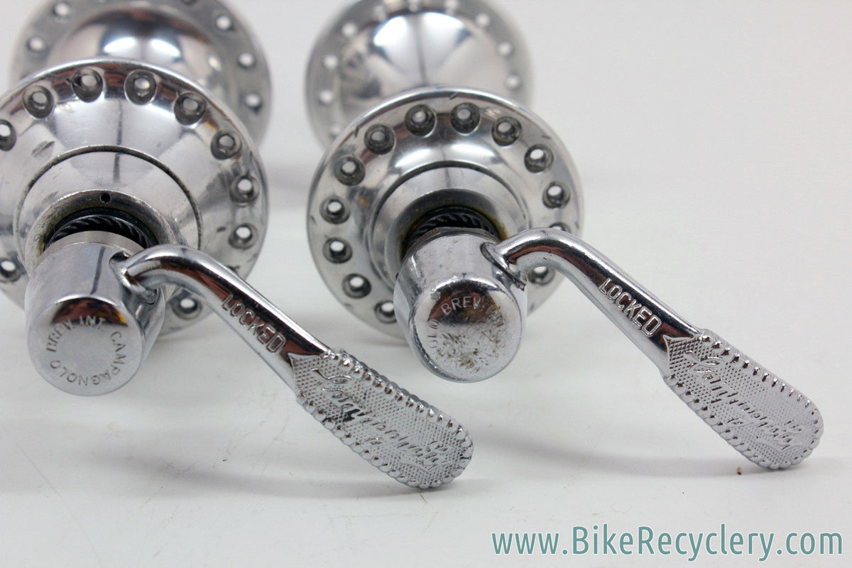 Campagnolo C-Record Hubset: Low Flange - 32H - Freewheel - Skewers (Near Mint)