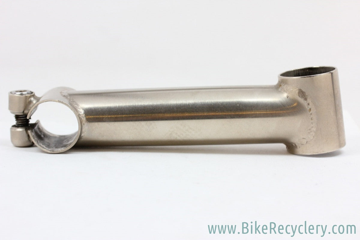 Tioga Alchemy Brushed Steel Threadless Stem: Vintage 1990's - 1 1/8" - 130mm x 25.4mm - 198g (Near Mint)