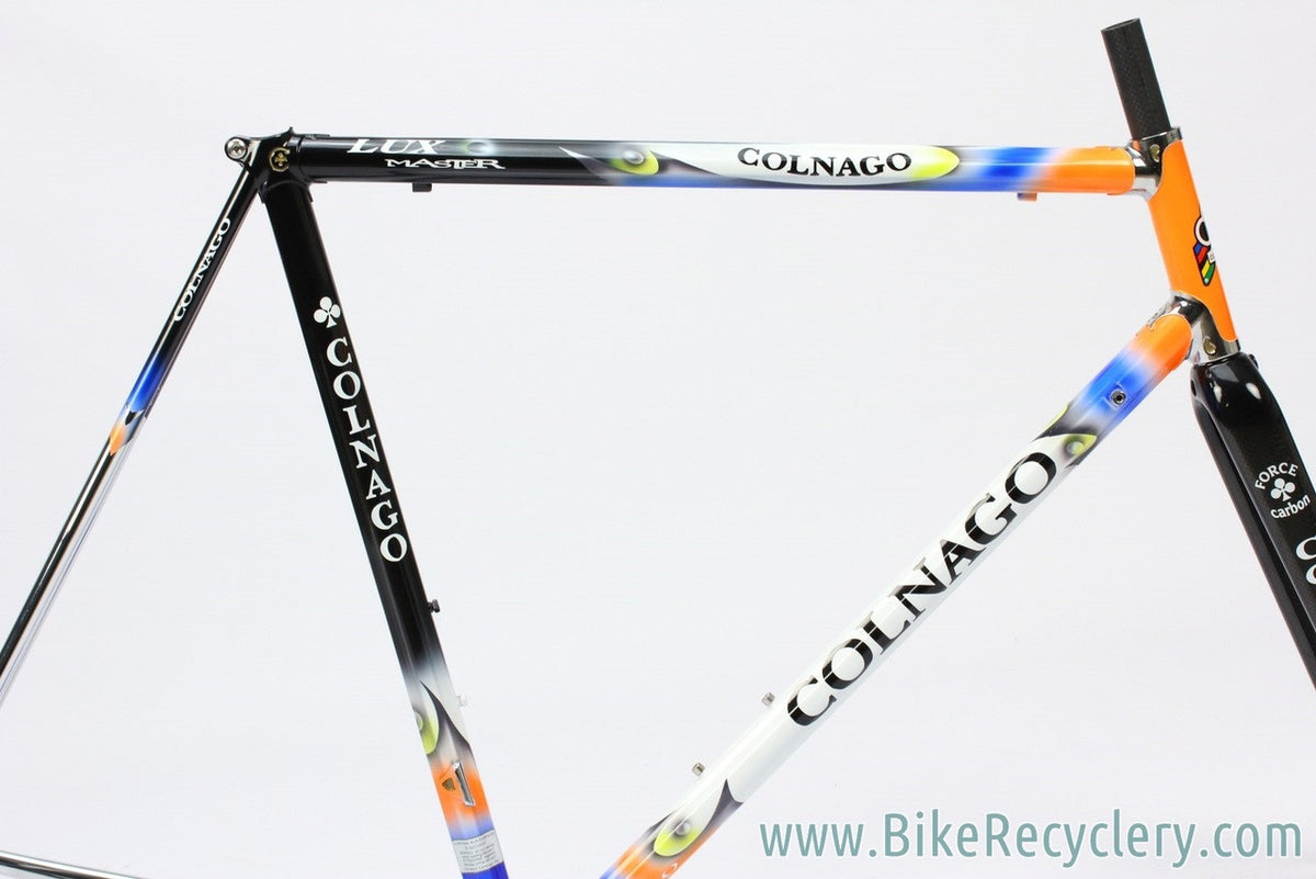 2000's Colnago Master Lux Frame/ Force Carbon Fork: 57cm - Blue/Orange Art Decor (Almost New Trainer Miles Only)