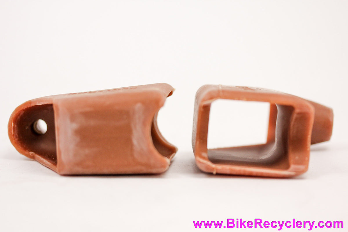 Mafac Course Brake Lever Hoods: Rustines - Tan / Brown (NEW)