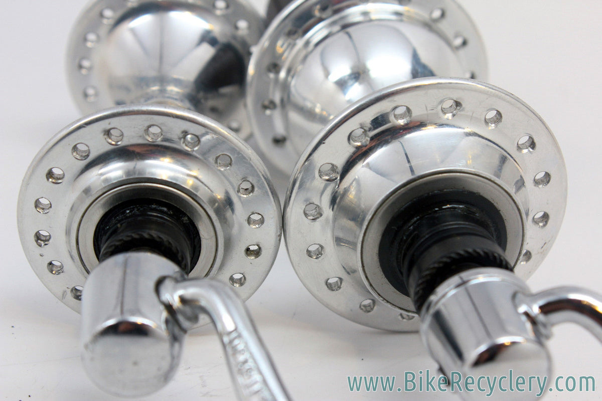 Campagnolo Record 8 Speed Hubset & QR Skewers: 32/36H - EXA-Drive (MINT)