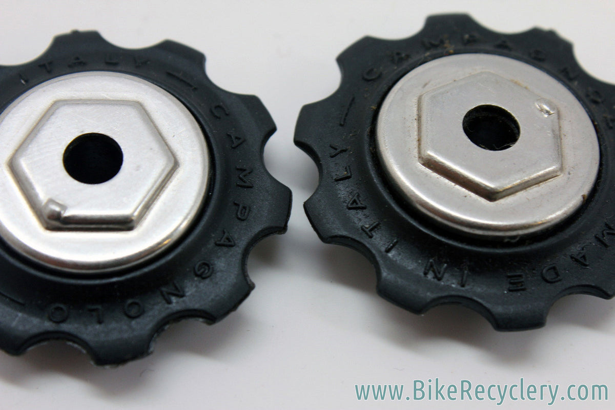 NIB/NOS Campagnolo C-Record Jockey Wheels / Pulleys: Sealed Bearing - Black