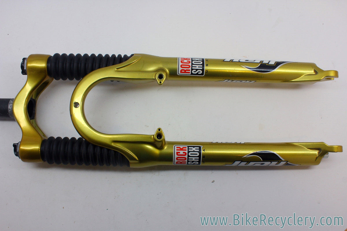 2001/2002 Prototype Rockshox Judy DH Suspension Fork: Psylo Gold Paint - 100mm - Disc/V-Brake