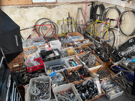 BIKE Yard Sale 5/11! Campy - Ahearne Cycles - Dekerf Team SL - XTR - SRAM - Suntour - Mafac - Tools - 1920s-2020s