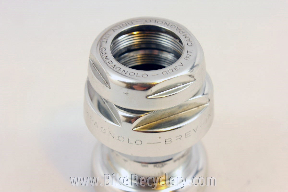 Campagnolo C-Record Headset: 304/104 Drilled, Chrome Plated, MINT